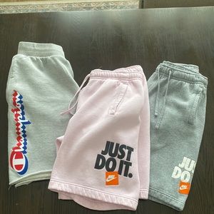 Nike & Champion Men’s Shorts - 3 Available